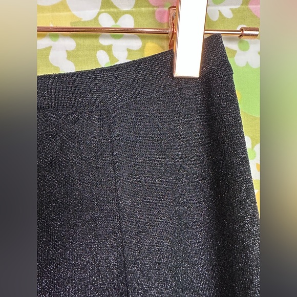 Vintage 70’s Black Shimmer Maxi Skirt - Picture 7 of 12